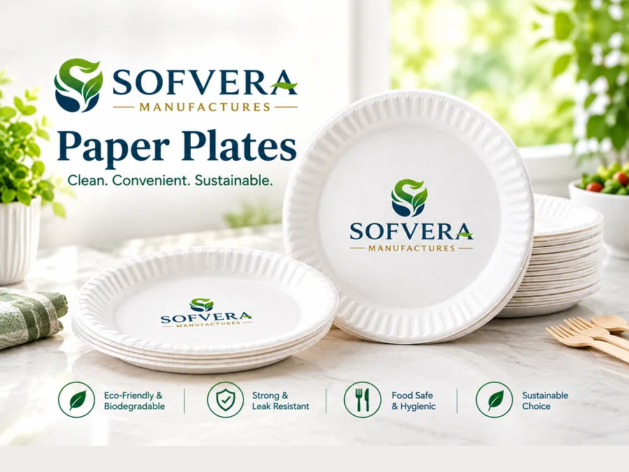 Moulded paper plates