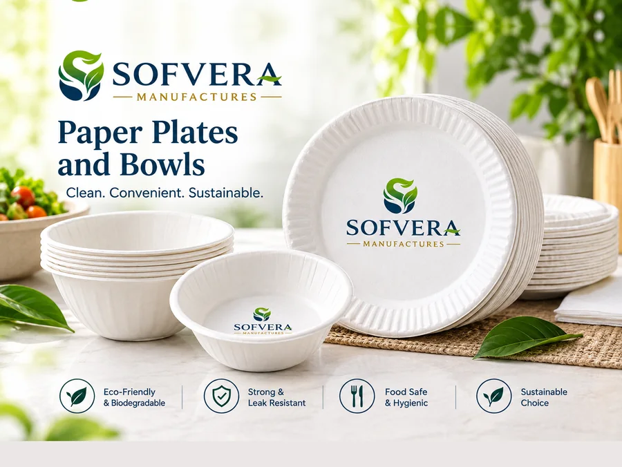 Sofvera branded disposable plates