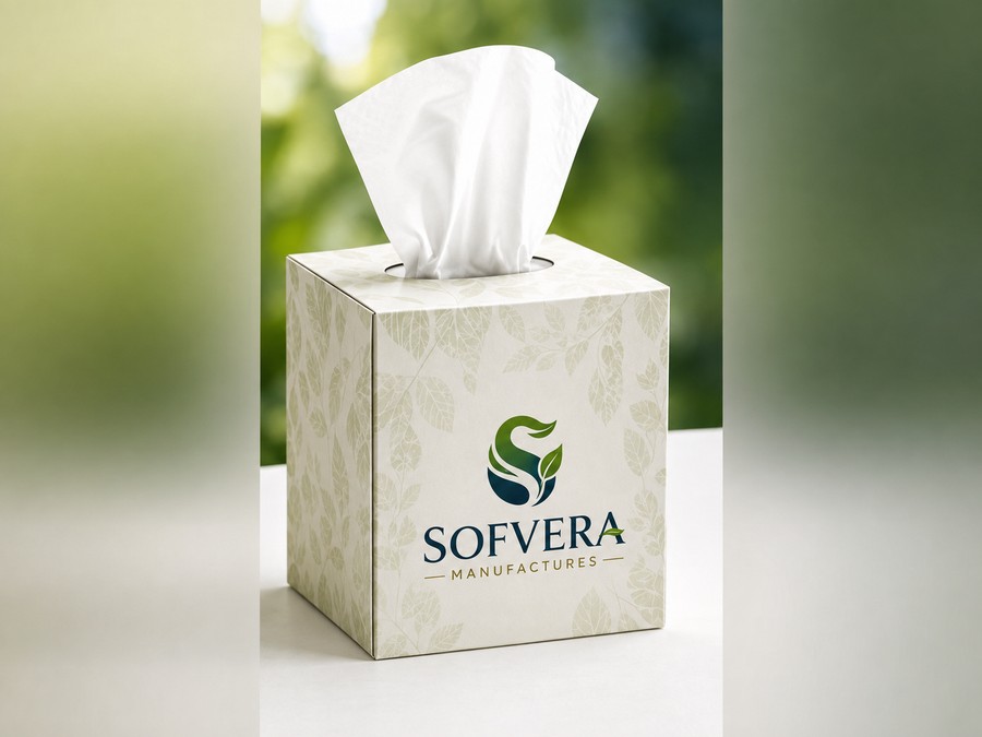 Facial tissue box